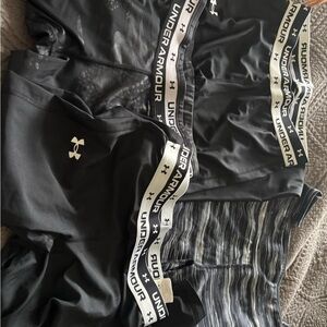 Under Armour Black and Gray Shorts Trio